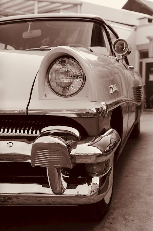 Sepia Toned Picture of a Vintage Mercury Monterey