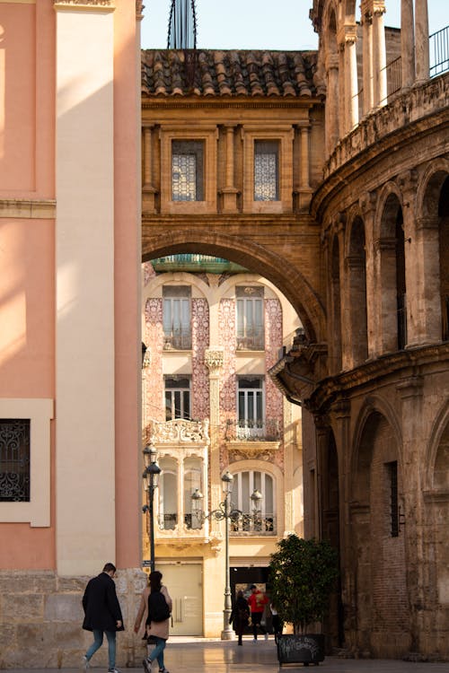 Elevated Walkway in the Old Town of Valencia