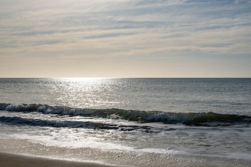 Foto stok gratis garis pantai, gelombang, horison