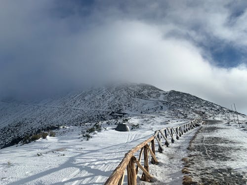Photo of a Mountainside in Winter 