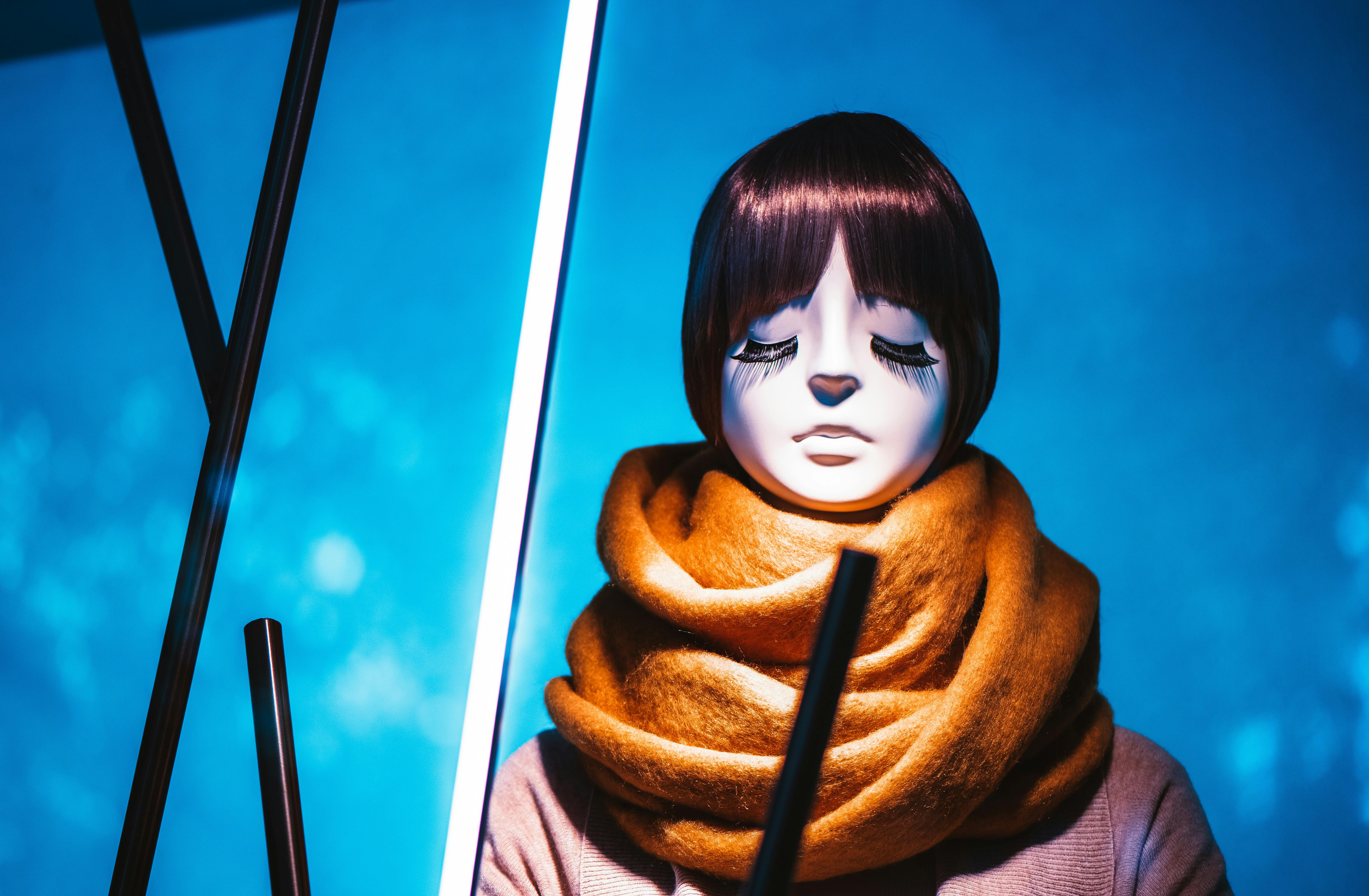 Close-up of installed modular slatwall panels for retail display