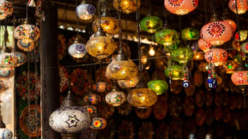 Colorful, Traditional Lanterns