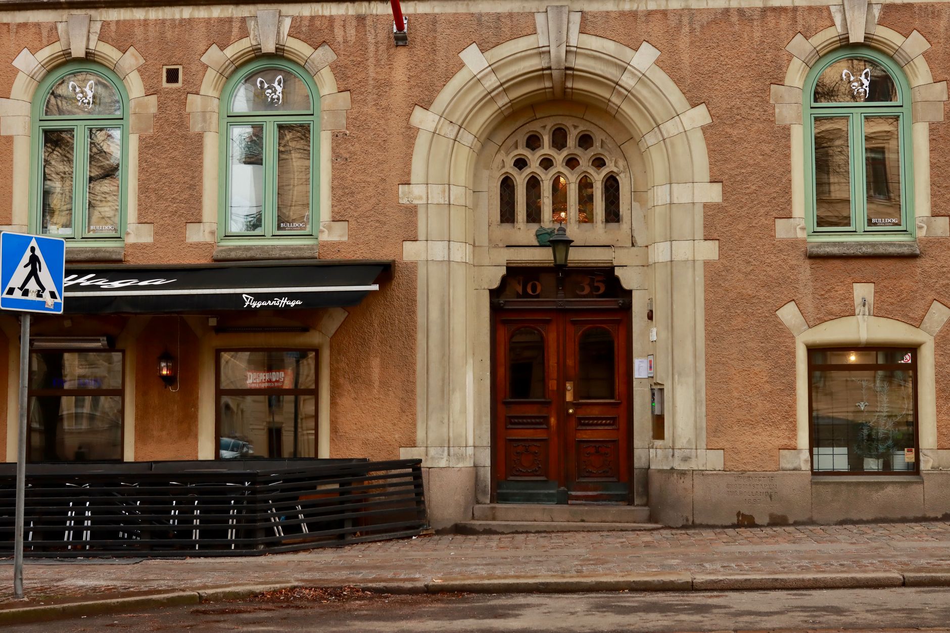 gothenburg sweden haga district wooden houses cafe cobblestone old neighbourhood