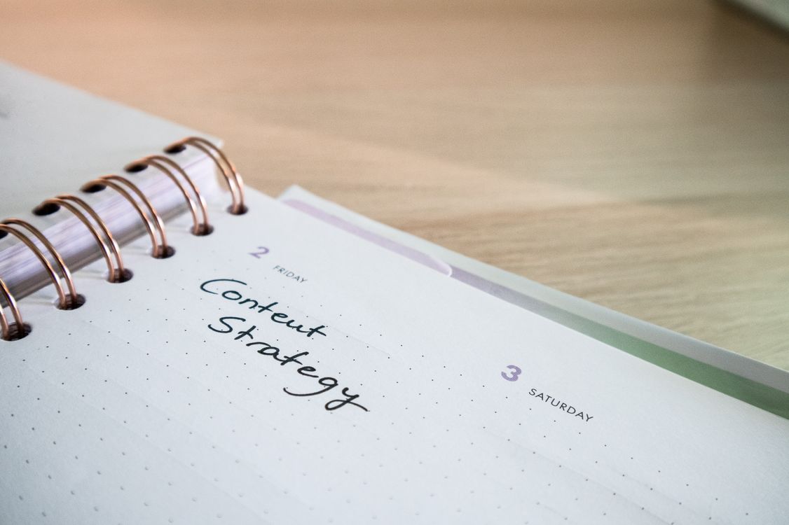 content strategy notebook planning