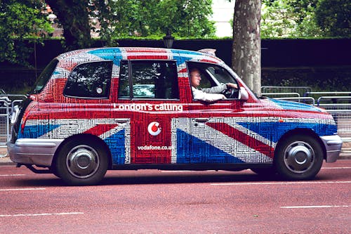 Безкоштовне стокове фото на тему «автомобіль, автомобільний, британський прапор»