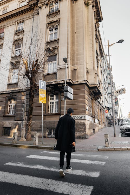 Ingyenes stockfotó Férfi, függőleges lövés, gyalogátkelő témában