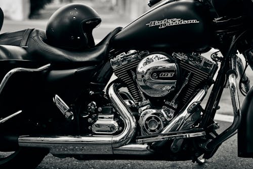 Shining Engine of Motorcycle