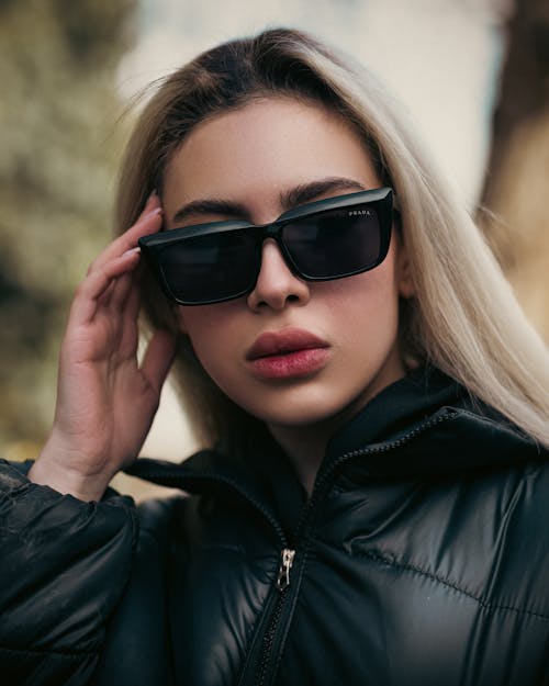Model in Prada Sunglasses