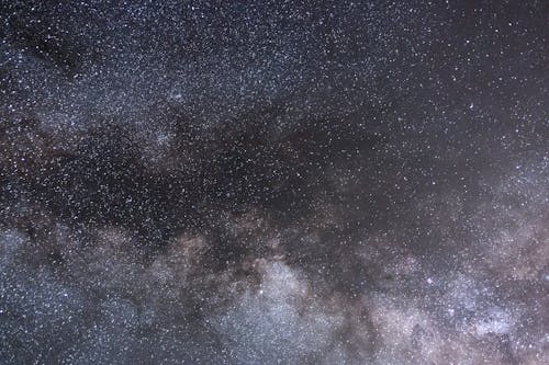 Free Gray Starry Sky At Night Stock Photo