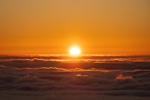 多雲的, 日出, 日落 的 免費圖庫相片