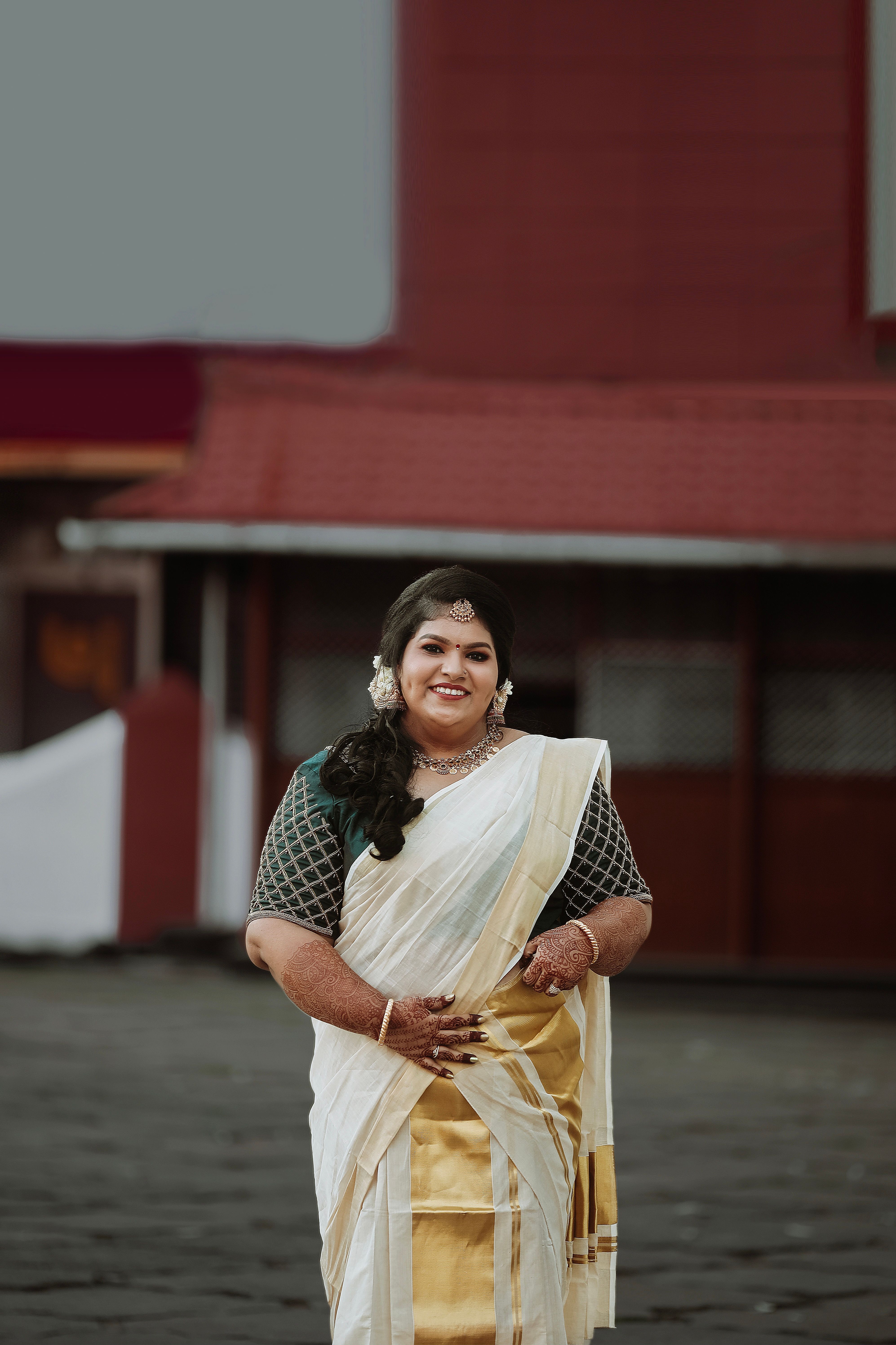 Smiling Woman Posing in Traditional Clothing · Free Stock Photo