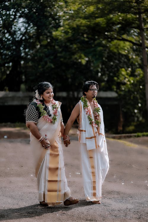 Couple in Traditional Clothing