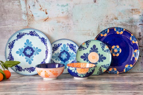Patterned, Decorative Dishes