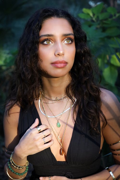 Portrait of Brunette Woman