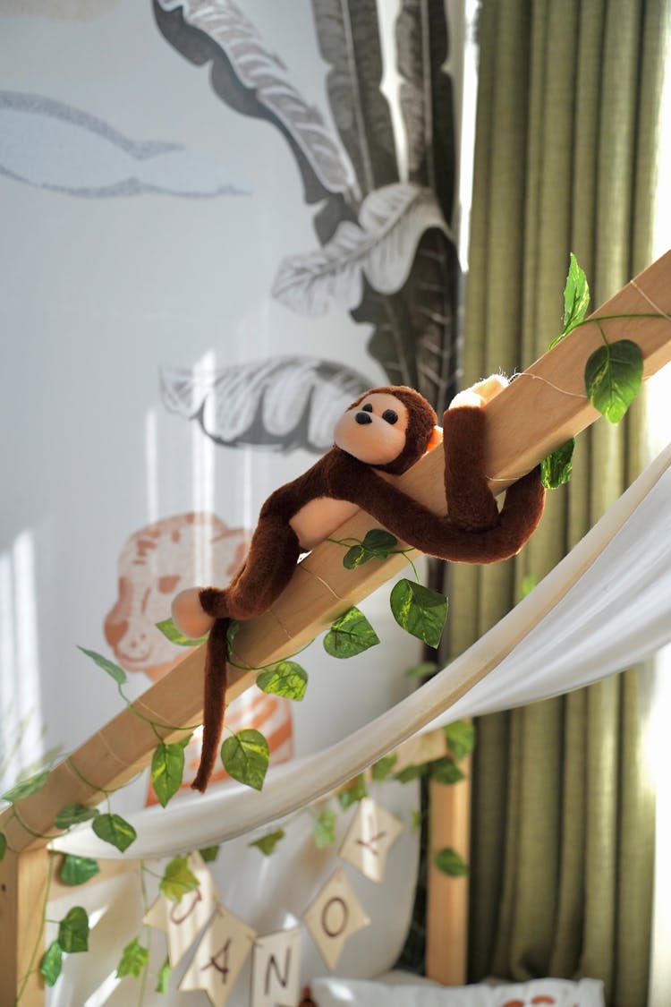 A Plush Monkey In A Room