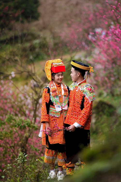 A Couple in Traditional Clothing