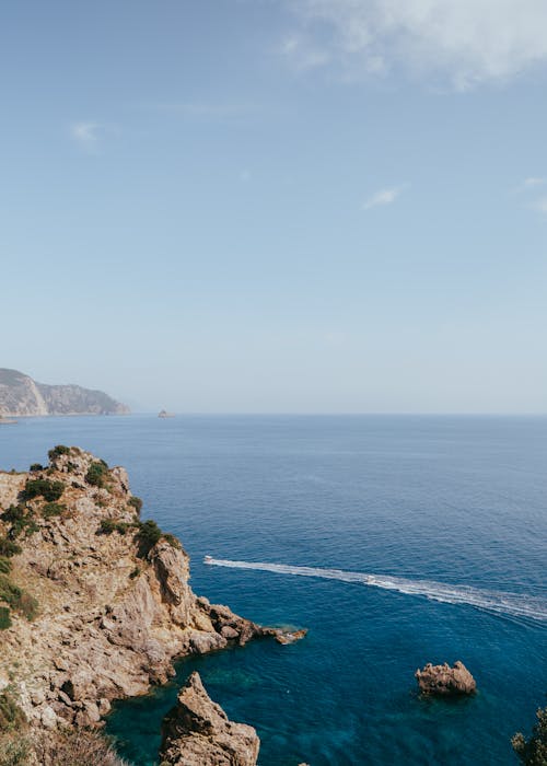 View from Monastery in Paleokastritsa, Corfu, Greece