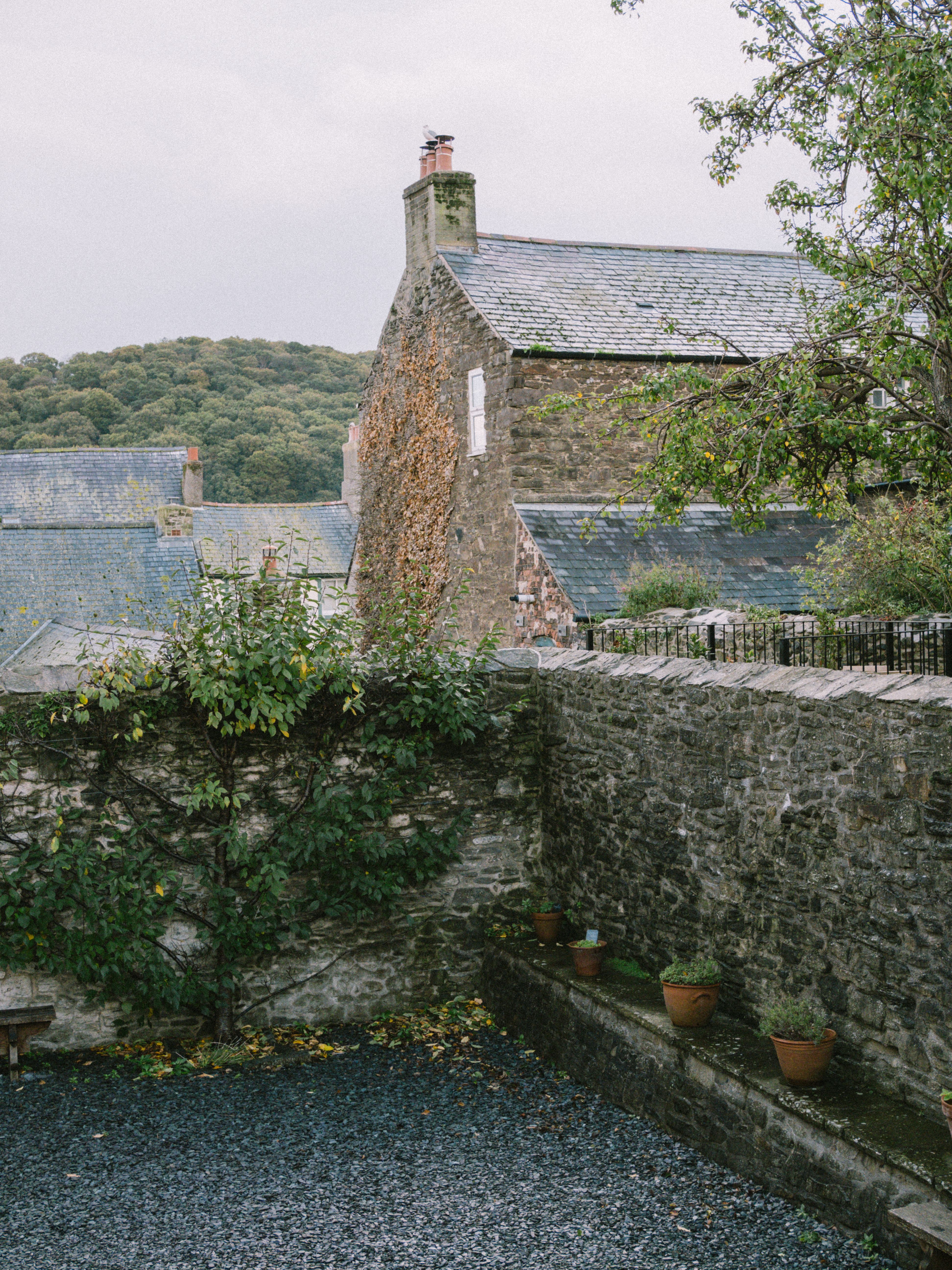 Traditional Stone House seen from a Terrace · Free Stock Photo