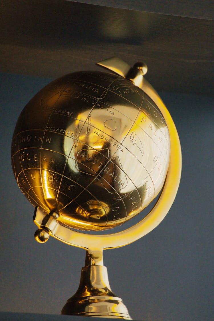 Close Up Of Golden Globe