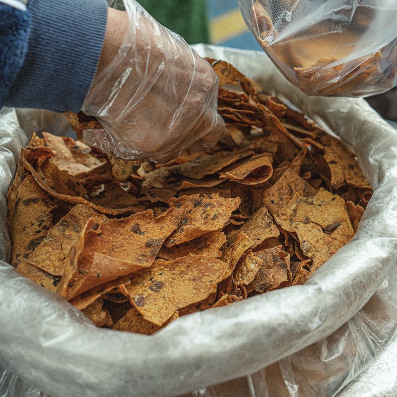 Air Fryer Sourdough Discard Smoked Paprika and Crispy Lentil Flatbread Chips