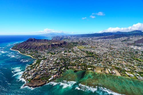 Foto stok gratis Amerika Serikat, fotografi udara, hawaii