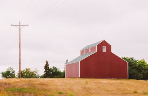 田舎暮らし, 赤い納屋, 農家の無料の写真素材