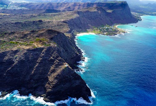 Foto profissional grátis de abismo, baía, mar