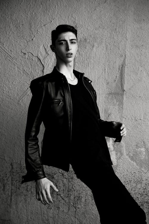 Young Man in a Leather Jacket 