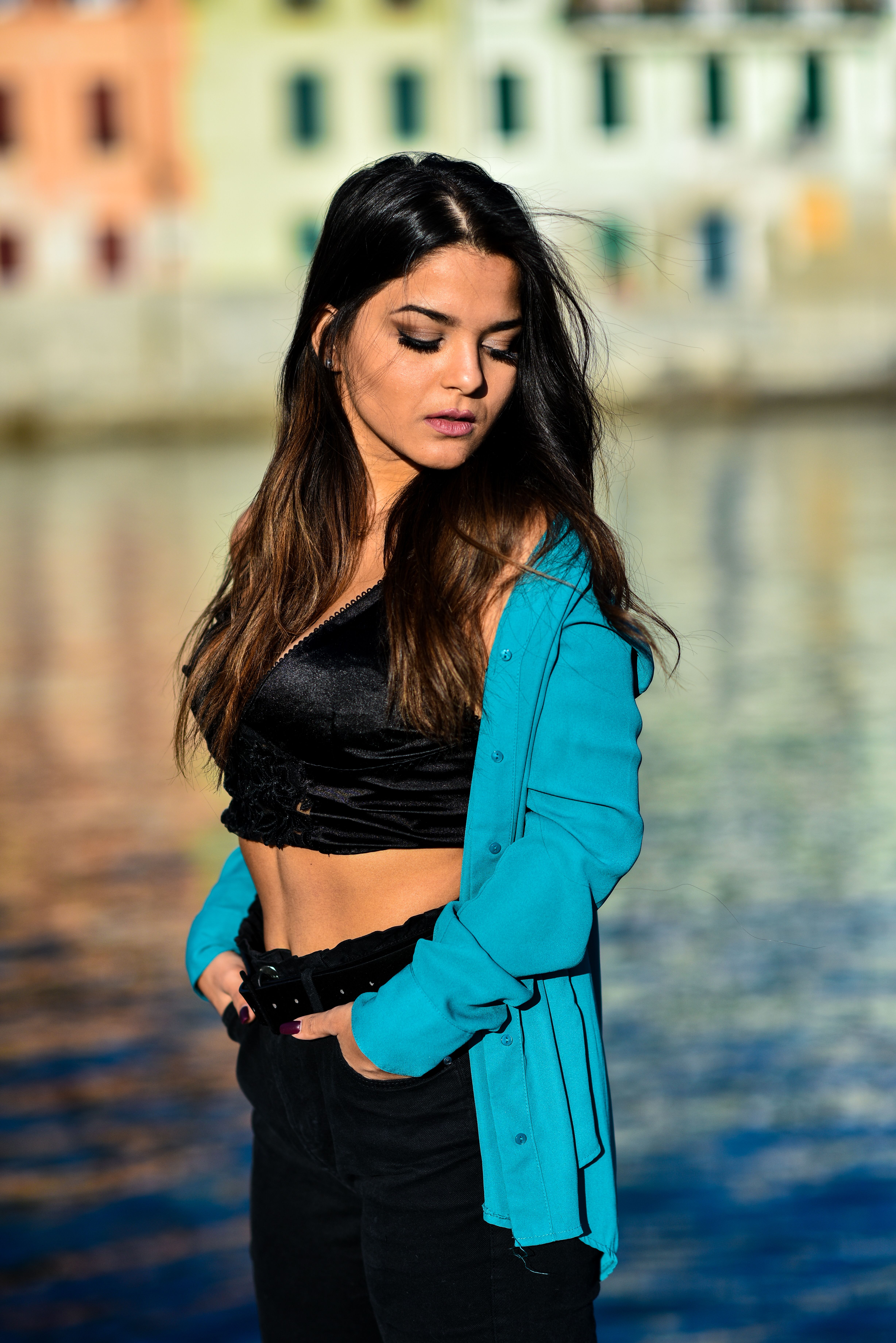 Woman Standing with Hands in her Pockets · Free Stock Photo