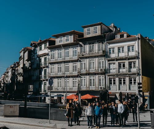 People Walking in Old Town