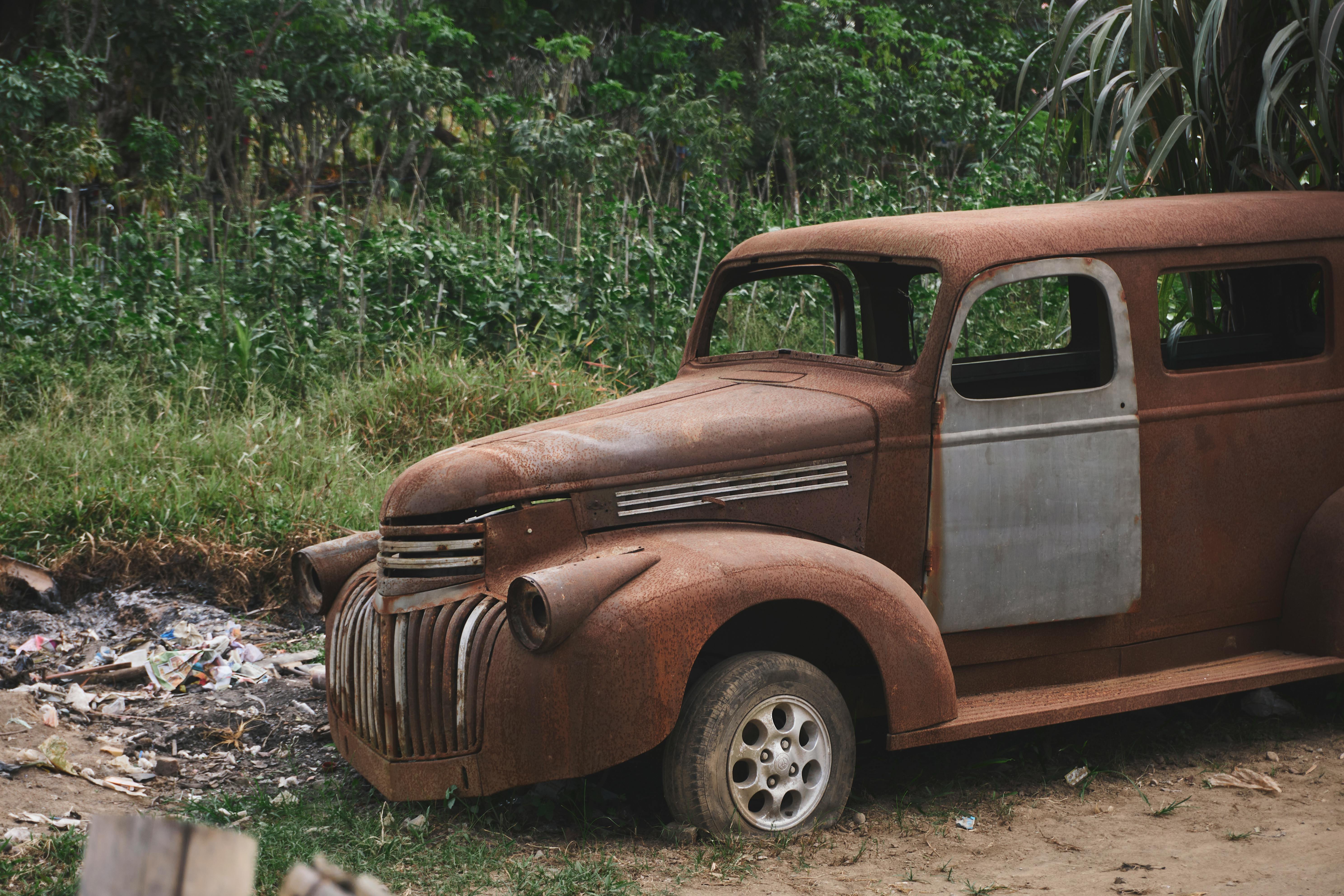 Rust on Vintage Vehicle Wreck · Free Stock Photo