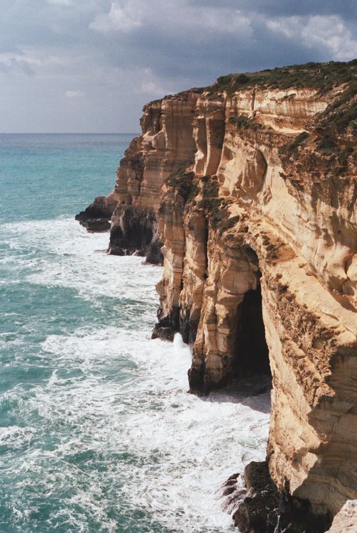 View Of Cliffs At Cape Greco On Cyprus Free Stock Photo view-of-cliffs-at-cape-greco-on-cyprus-free-stock-photo