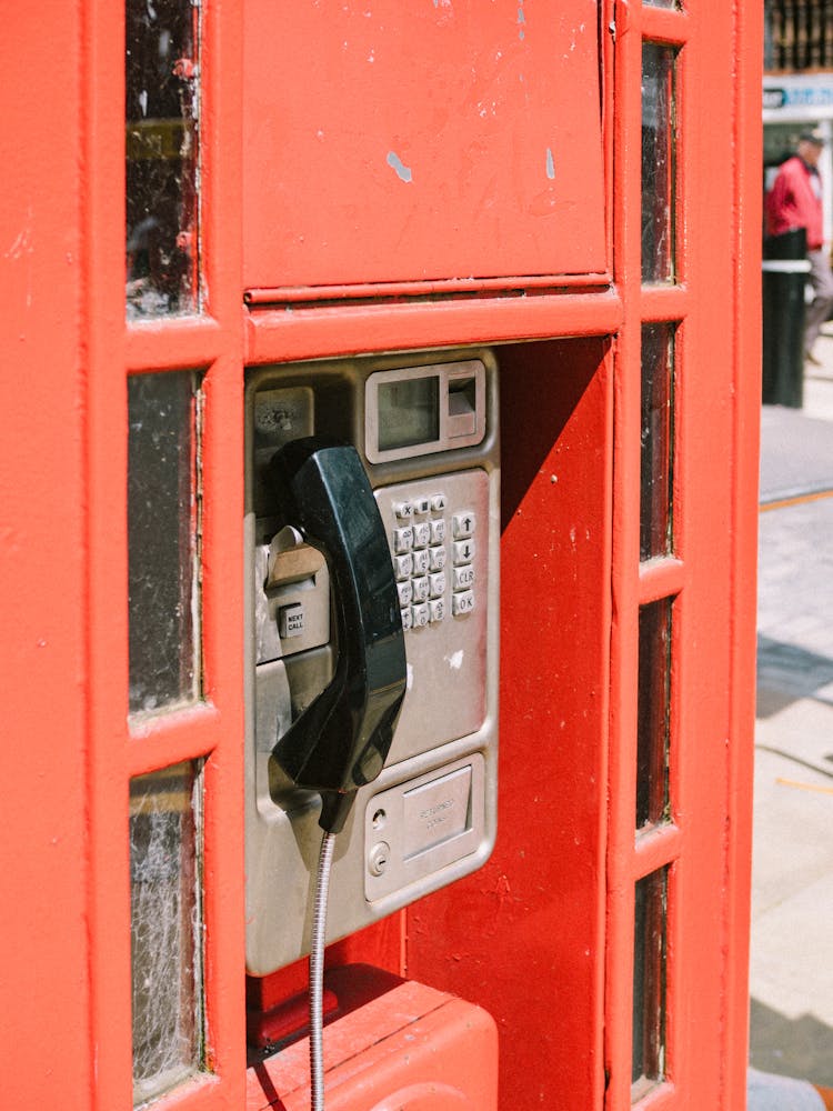 Close Up Of Telephone Box