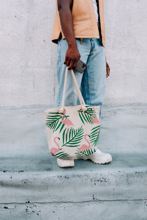 Custom printed tote bag