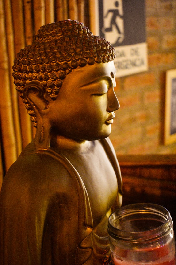A Gold Buddha Statue 