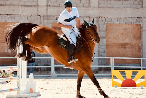 Man Riding Horse