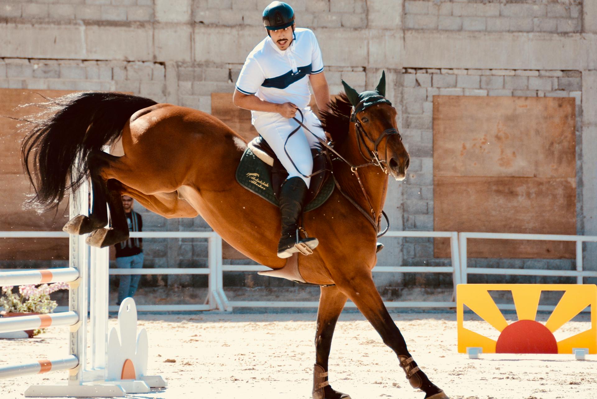 Man Riding Horse