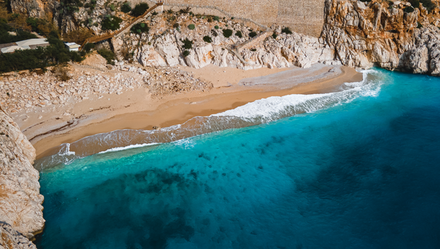 Lovely Beach Antalya Kaputaş Aerial