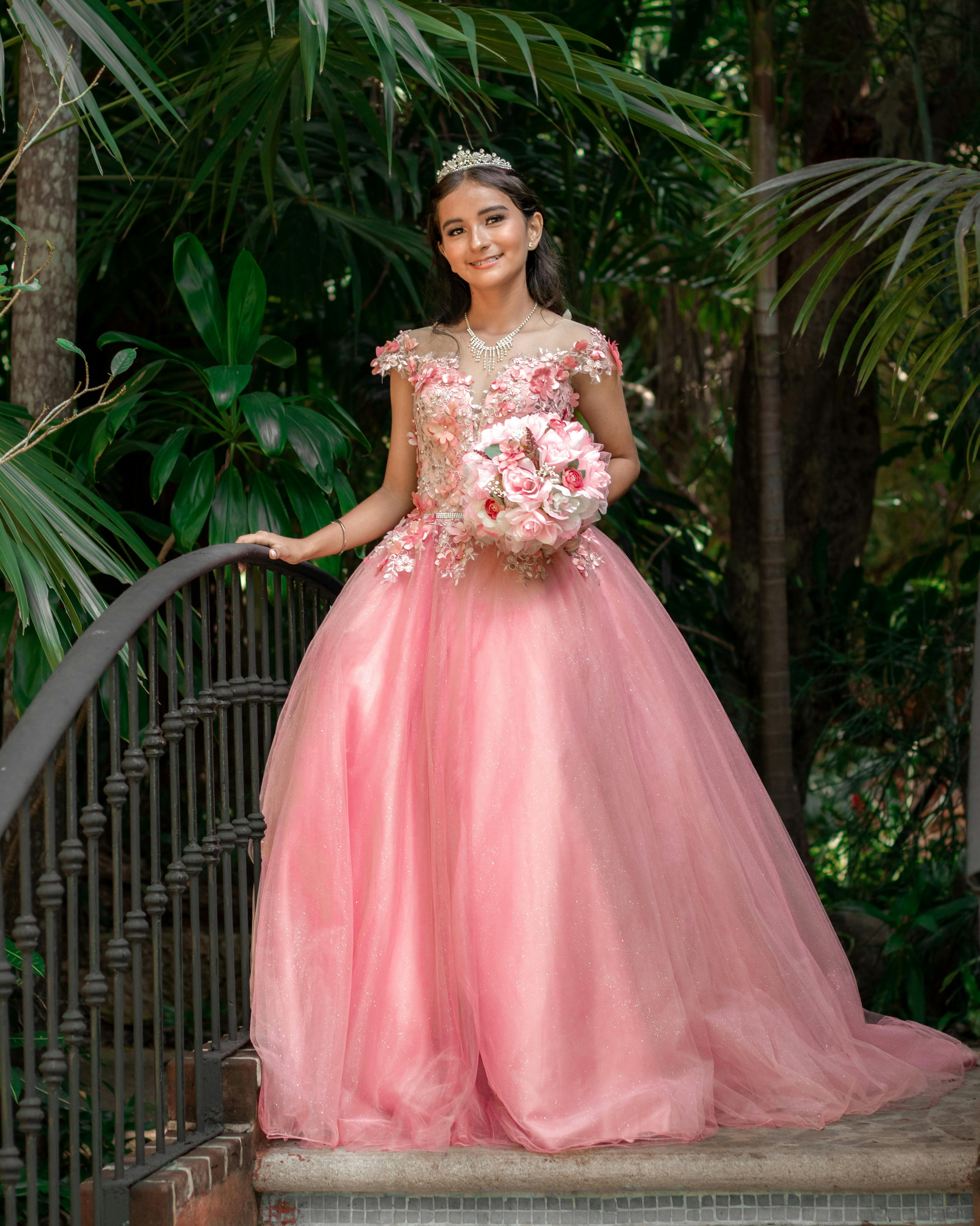 DRESS OF THE DAY – PEACH BALL GOWN – WEDDING STYLE ADVISOR