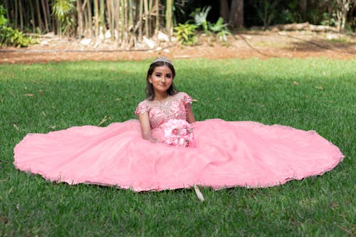 クラウン, ピンクのドレス, ファッション写真の無料の写真素材