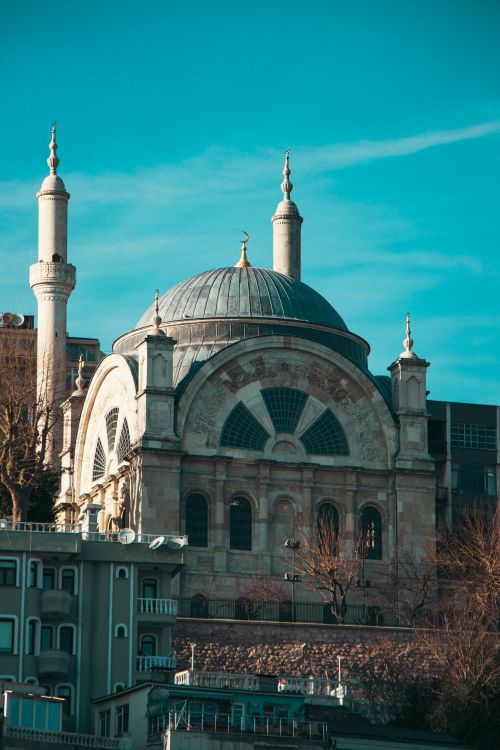 Free Beautiful view of Cihangir Mosque in Istanbul captured during the day with clear blue skies. Stock Photo