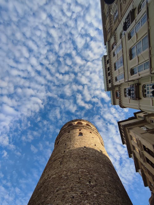 Galata Tower Seen From Street