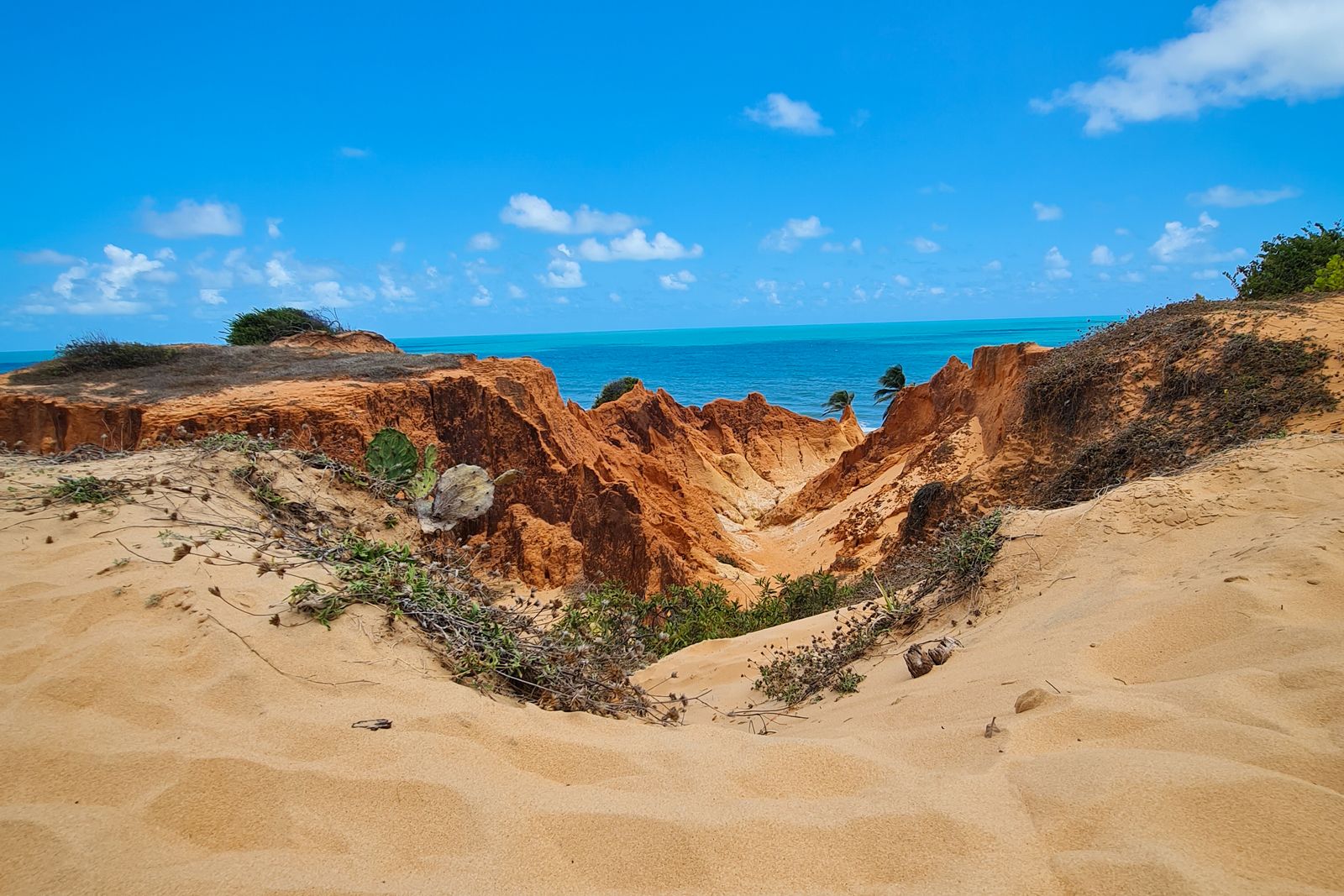 Vista de Labirinto das Falésias de Morro Branco