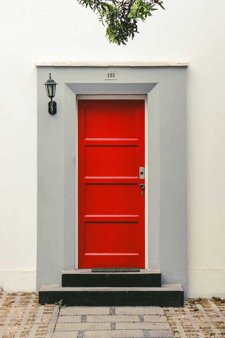 Wooden Red Door