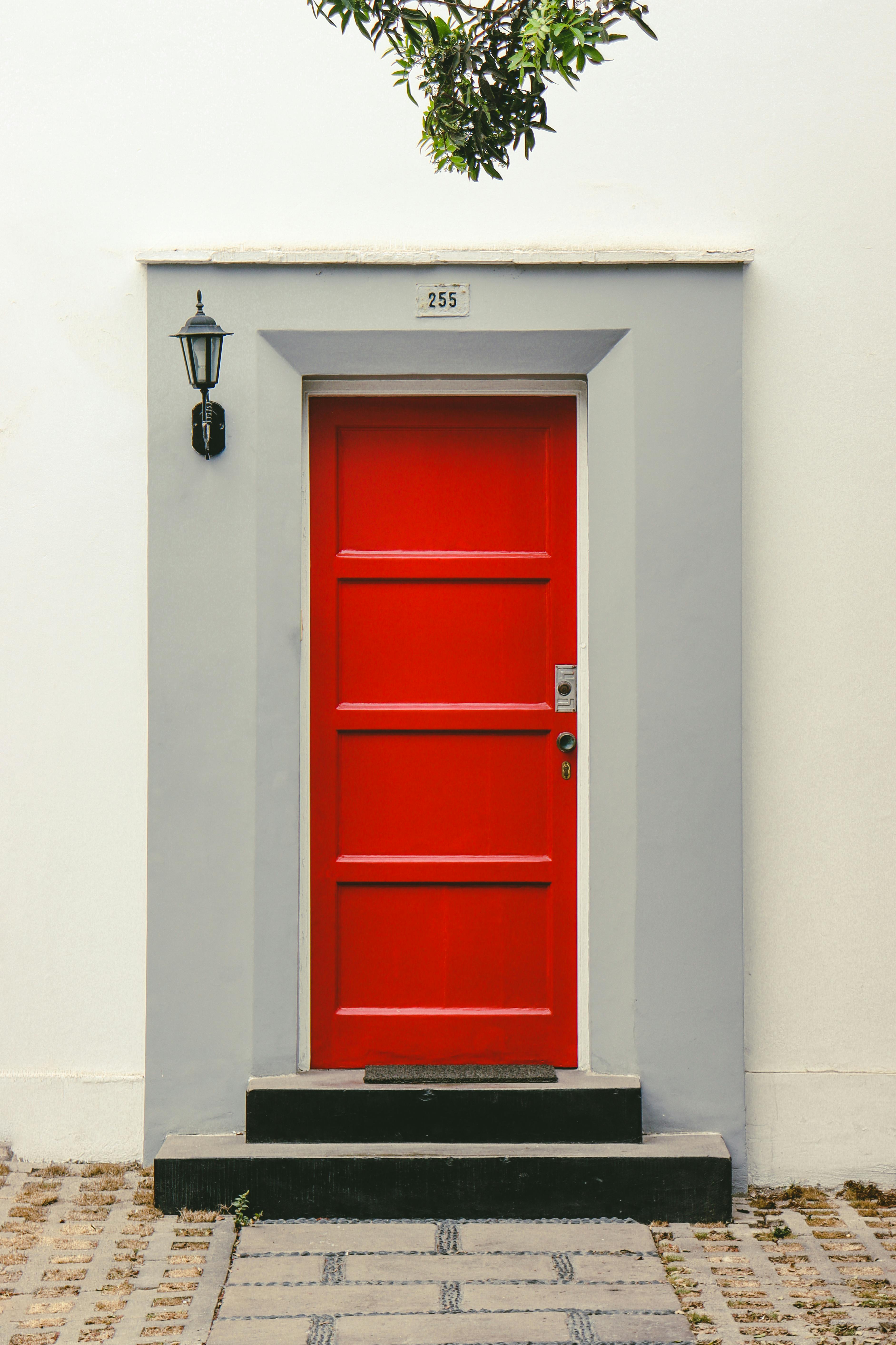 Wooden Red Door Free Stock Photo wooden-red-door-free-stock-photo