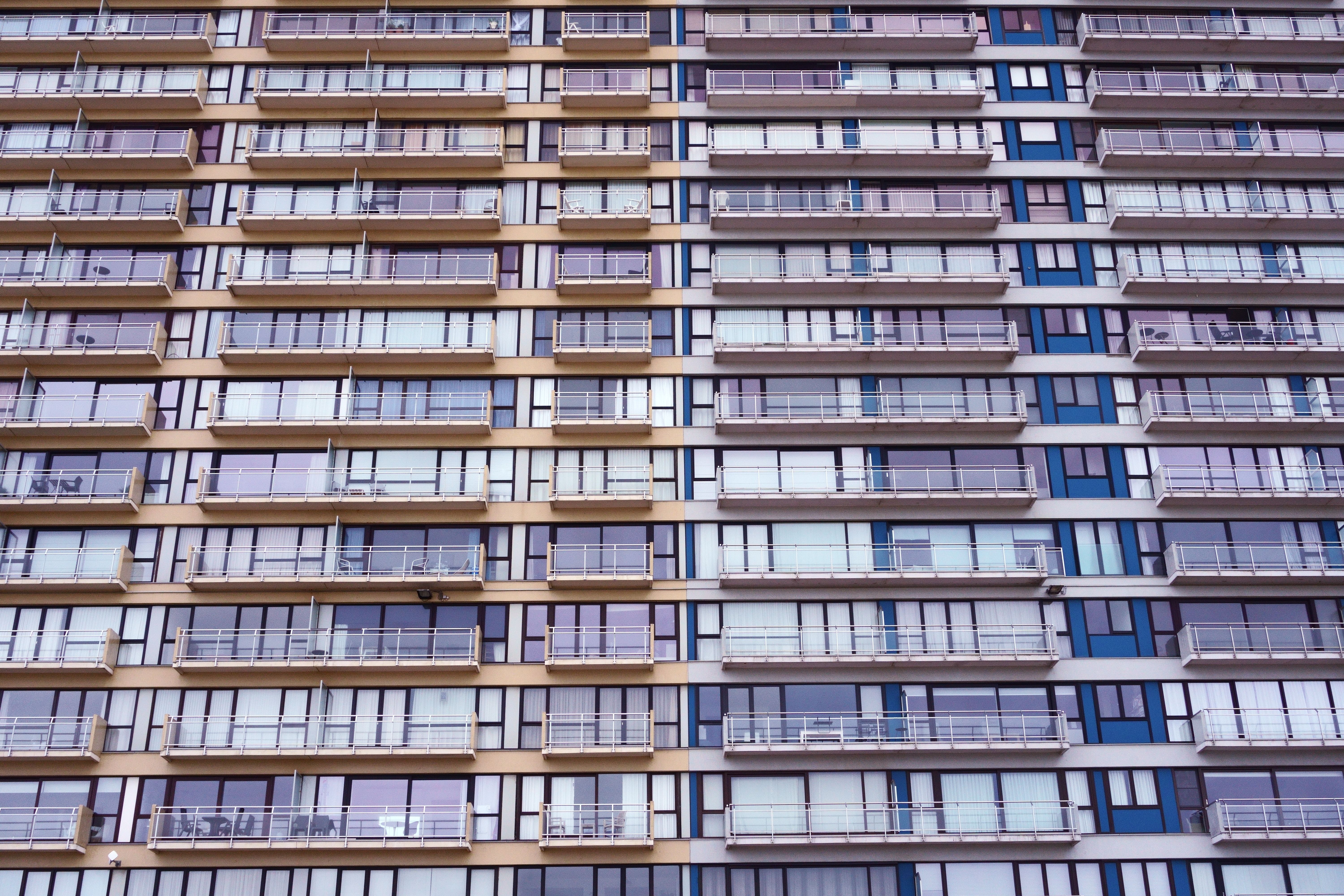 Facade of Residential Building with Balconies · Free Stock Photo