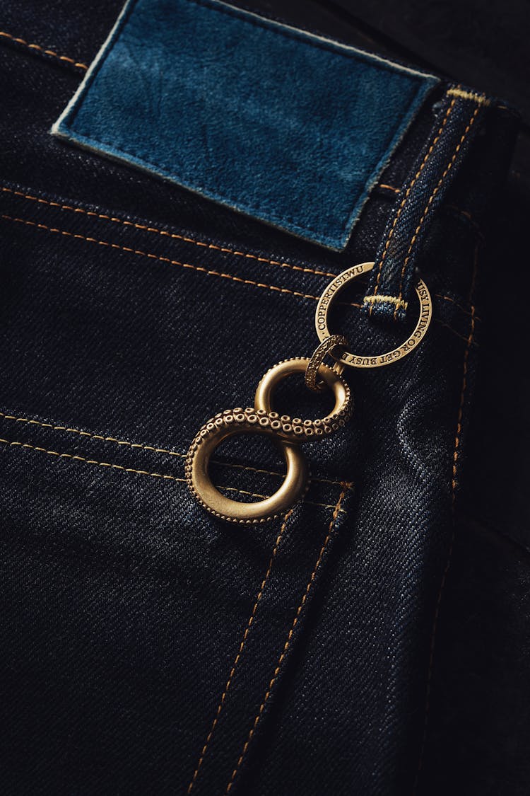 Octopus Infinity Symbol Keychain On Jeans Belt Loop