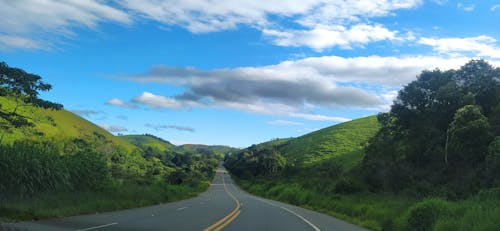 Road Among Grassy Hills 