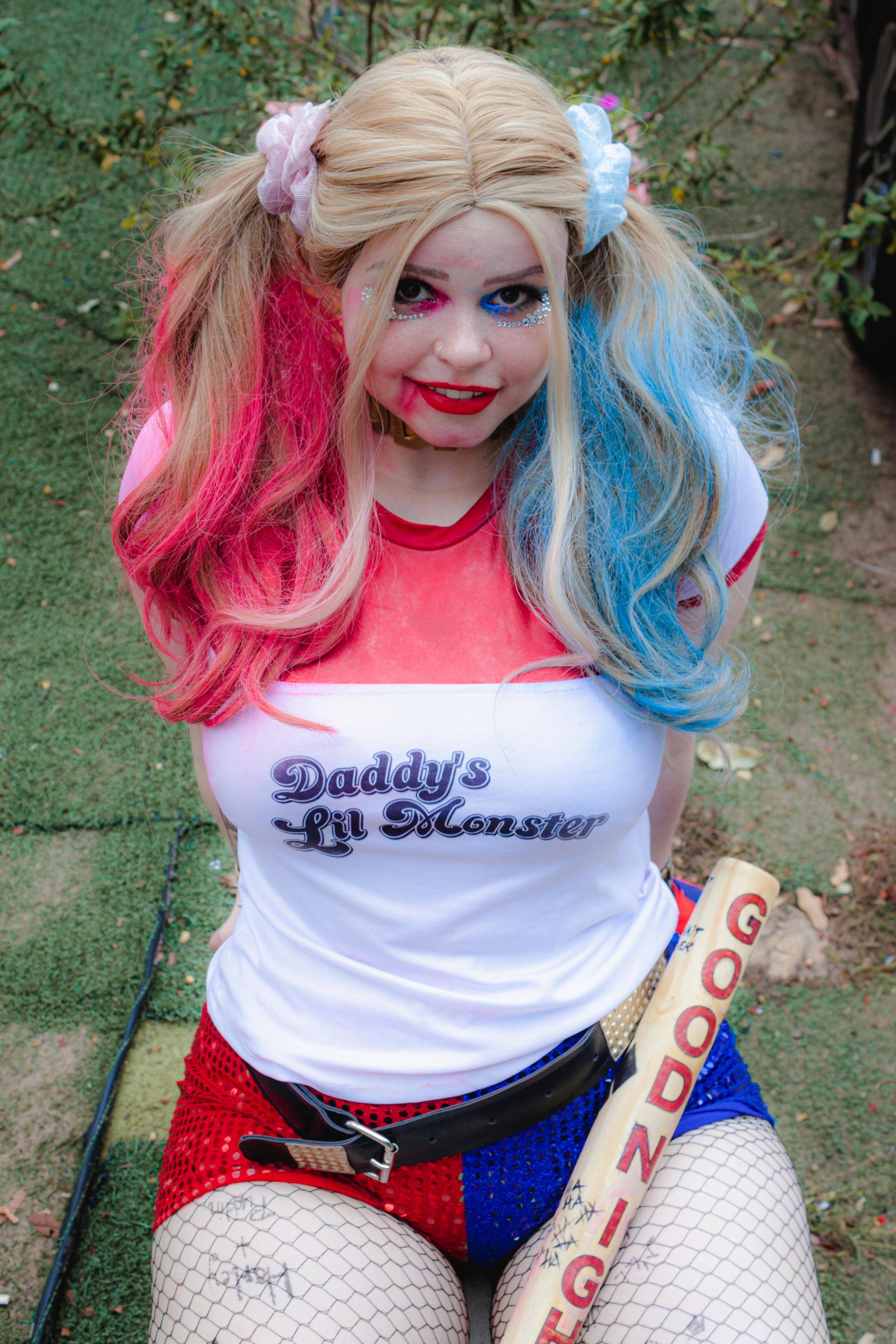 Woman Cosplaying Harley Quinn · Free Stock Photo