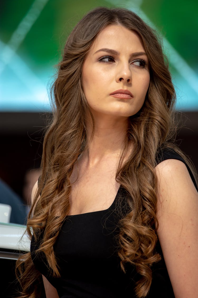 Candid Portrait Of A Young Brunette 